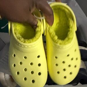 CROCS Kids Bright Yellow Slippers